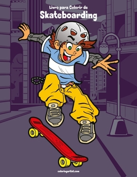 Paperback Livro para Colorir de Skateboarding [Portuguese] Book