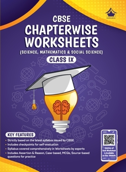 Paperback Chapterwise Worksheets for CBSE Class 9 (2022 Exam) Book