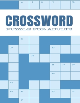 Paperback Crossword Puzzle For Adults: Large Print, Test Your Brain, New Challenge (Answers are included) Book