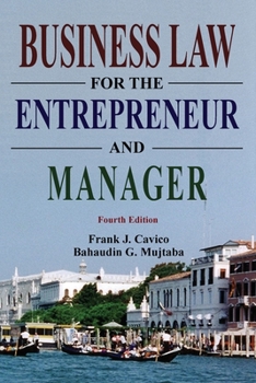 Paperback Business Law for the Entrepreneur and Manager Book