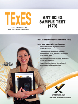 Paperback TExES Art Ec-12 Sample Test (178) Book