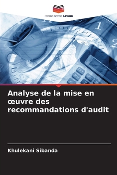 Paperback Analyse de la mise en oeuvre des recommandations d'audit [French] Book
