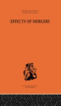 Hardcover Effects of Mergers Book