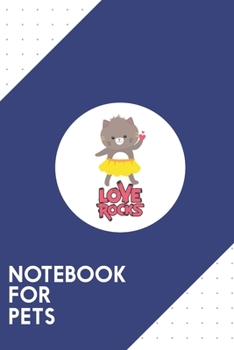 Notebook for Pets: Dotted Journal with Cute Kitty with Love Design - Cool Gift for a friend or family who loves love presents! 6x9 180 White dotted pages - You Can Use It for School, College, Tracking