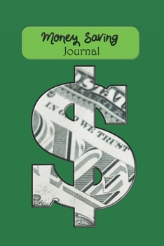 Paperback Money Saving Journal: Goal Tracker With Vision Board Dot Grid Journal Pages Book