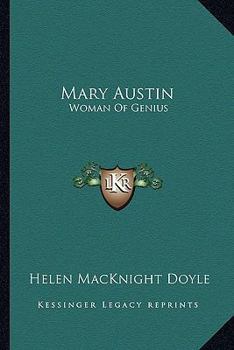 Paperback Mary Austin: Woman Of Genius Book