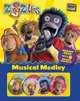 Hardcover Zing Zillas: Musical Medley Magnet Book