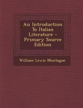 Paperback An Introduction to Italian Literature - Primary Source Edition [Italian] Book