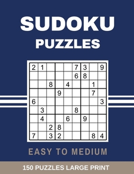 Paperback Sudoku Puzzles Easy to Medium: Large Print Sudoku Puzzle with Solutions [Large Print] Book