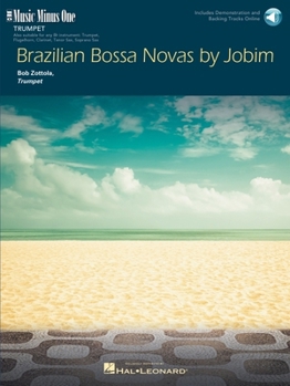 Paperback Brazilian Bossa Novas by Jobim for Trumpet - Book/Online Audio [With CD (Audio)] Book