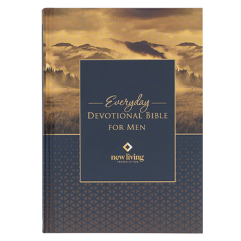 Hardcover Devotional Bible NLT for Men (Hardcover, Clouds) Book