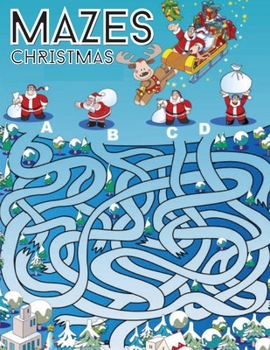 Paperback Mazes Christmas Book