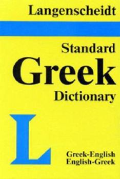 Hardcover Langenscheidt's Standard Greek Dictionary: Greek-English, English-Greek Book