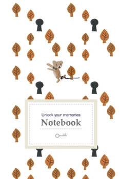 Unlock Your Memories: Lined Journal with Bear, Autumn Leaves, and Key Holes (6x9 inches) | Fairytale-Like Notebook for Creative Thinkers