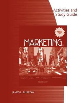 Paperback Activities and Study Guide for Burrow's Marketing, 3rd Book