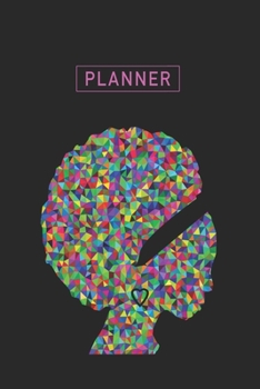 Planner: Black Afro Woman 1 Year Daily Planner (12 Months) | 2020 - 2021 | 365 Pages for Planning | January 20 - December 20 | Appointment Calendar Schedule | Plan Each Day Set Goals & Get Stuff Done