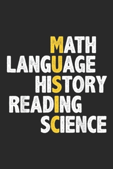 Math Language History Reading Science: Music Math Language History Reading Science Journal/Notebook Blank Lined Ruled 6x9 100 Pages