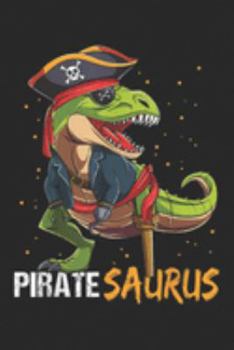 Paperback Pirate saurus: Pirate Dinosaur T Rex Halloween Costume For Boys Kids Gift Journal/Notebook Blank Lined Ruled 6x9 100 Pages Book