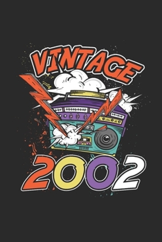 Vintage 2002: Small Lined Notebook – Birthday Gift or Anniversary Gift Idea