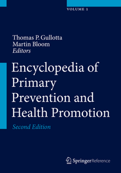 Hardcover Encyclopedia of Primary Prevention and Health Promotion Book