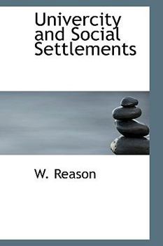 Paperback Univercity and Social Settlements Book