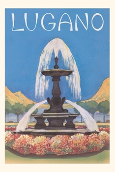 Paperback Vintage Journal Fountain in Lugano Book