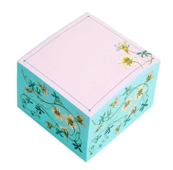 Paperback Art of Nature: Botanical Memo Cube Book