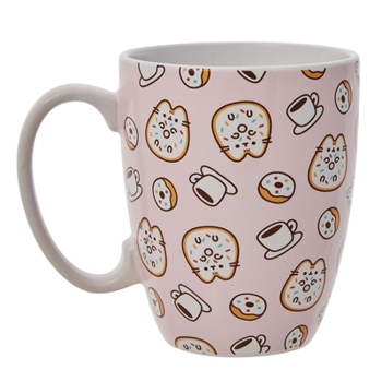 Gift Pusheen Pink Donuts & Coffee Mug Book