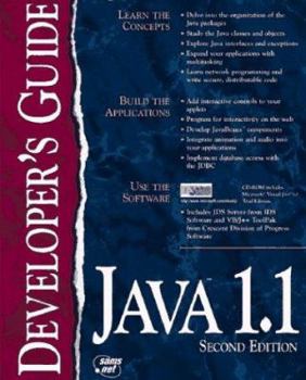 Paperback Java 1.1 Developer's Guide [With Includes Microsoft Visual J++ 1.1 Trial Edition...] Book