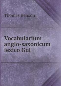 Paperback Vocabularium anglo-saxonicum lexico Gul Book