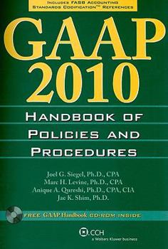 Paperback GAAP Handbook of Policies and Procedures [With CDROM] Book