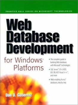 Paperback Web Database Development for Windows Platforms Book