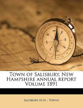 Paperback Town of Salisbury, New Hampshire Annual Report Volume 1891 Book