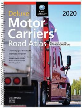 Spiral-bound Rand McNally 2020 Deluxe Motor Carriers' Road Atlas Book