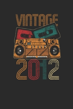 Vintage 2012: Dotted Bullet Notebook – Birthday Gift or Anniversary Gift Idea