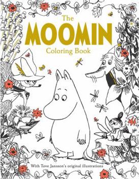 Paperback The Moomin Coloring Book (Official Gift Edition with Gold Foil Cover) Book