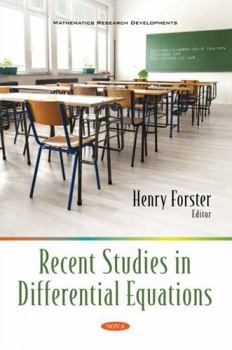 Paperback Recent Studies in Differential Equations Book