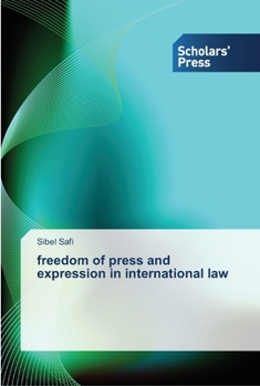 Paperback freedom of press and expression in international law Book