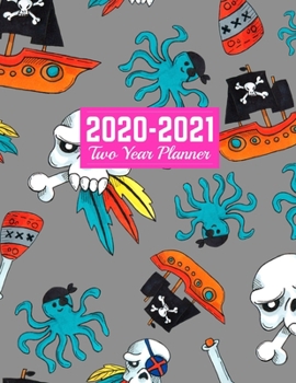 2020-2021 Two Year Planner: Neat Calendar Year Vision Planner (January 2020 - December 2021) - Monthly and Weekly Schedule Organizer and Journal Art Cover 00023188