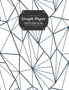 Paperback Graph Paper Notebook: Abstract Triangles Grid Paper Quad Ruled 5 Squares Per Inch Large Graphing Paper For Math Science 8.5" By 11" Book