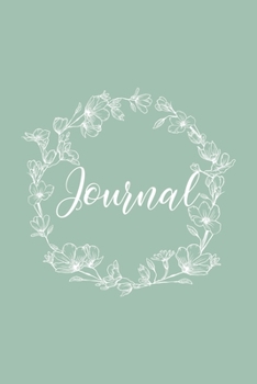 Journal: Green Lined Notebook | Cute Color Journal | Daily Journal | 6x9 inches, 100 pages