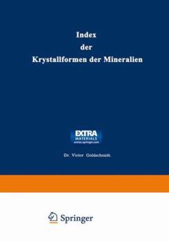 Paperback Index Der Krystallformen Der Mineralien [German] Book