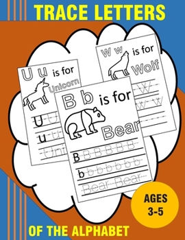 Paperback Trace Letters of The Alphabet: My first learn to write letters book - Trace letters with lines tracing - learn to write letters easily for Preschool Book