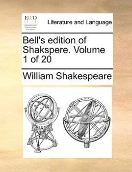 Paperback Bell's edition of Shakspere. Volume 1 of 20 Book