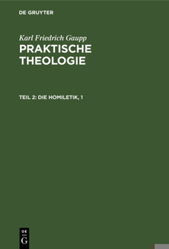 Hardcover Die Homiletik, 1 [German] Book