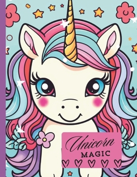 Unicorn Magic Coloring Book For Kids!: Bonus "Believe In Yourself" Rainbow Bookmark on Back Cover