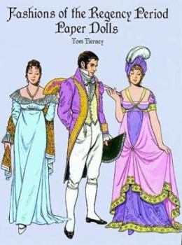 Paperback Fashions of the Regency Period Paper Dolls Book