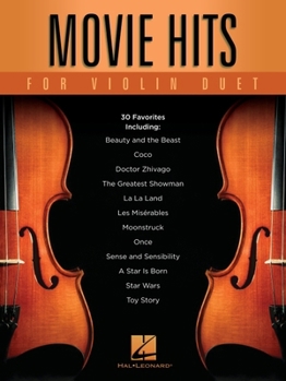Paperback Movie Hits for Violin Duet Book