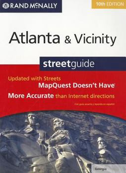 Paperback Rand Mcnally Atlanta, Georgia and Vicinity Streetguide Book