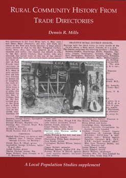 Paperback Rural Community History from Trade Directories Book